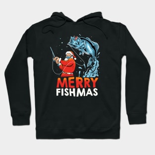 Merry Fishmas – XMAS Santa Christmas gift Hoodie